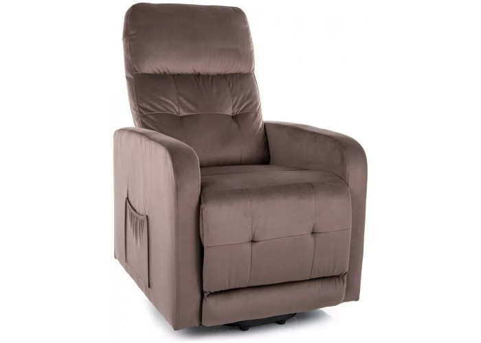 OTUS VELVET II cappuccino relaxačné polohovacie kreslo