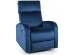 OLIMP VELVET granátové relaxačné polohovacie kreslo