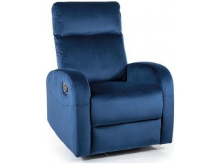 OLIMP VELVET granátové relaxačné polohovacie kreslo