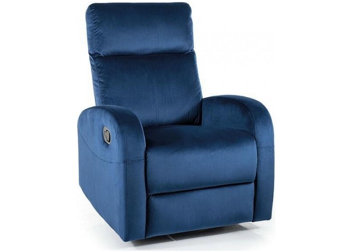 OLIMP VELVET granátové relaxačné polohovacie kreslo