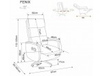 FENIX RAVEN tmavobéžové relaxačné polohovacie kreslo FENIX RAVEN tmavobéžové relaxačné polohovacie kreslo
