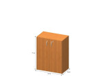 ASISTENT NEW čerešňa AS 011, kancelárska policová skrinka ASISTENT NEW čerešňa AS 011, kancelárska policová skrinka