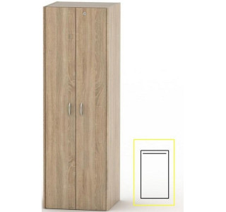 ASISTENT NEW dub sonoma AS 005, kancelárska šatníková skriňa