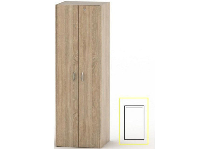 ASISTENT NEW dub sonoma AS 005, kancelárska šatníková skriňa