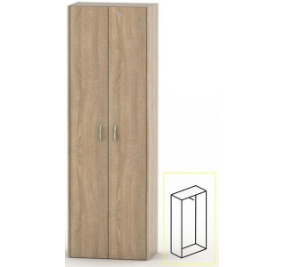 ASISTENT NEW dub sonoma AS 006, kancelárska šatníková skriňa