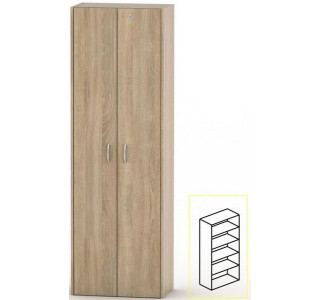 ASISTENT NEW dub sonoma AS 007, kancelárska policová skriňa