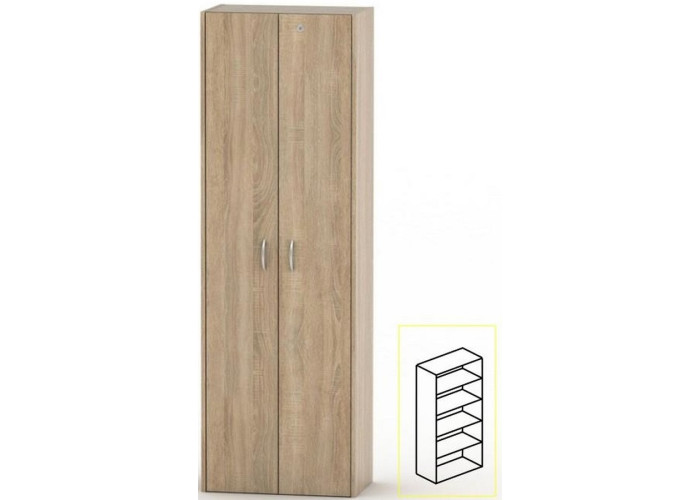 ASISTENT NEW dub sonoma AS 007, kancelárska policová skriňa