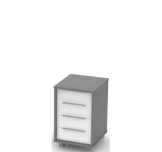 RIOMA NEW grafit/biela 30, kontajner so zámkom