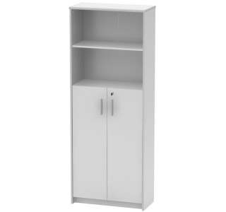 JOHAN 2 NEW biela matná 10, kancelárska policová skriňa