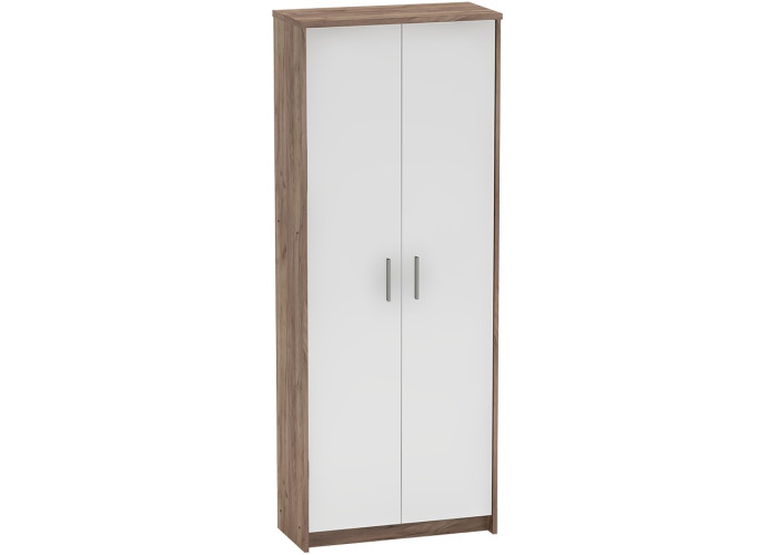 JOHAN 2 NEW kraft dunkel/biela 05, kancelárska policová skriňa