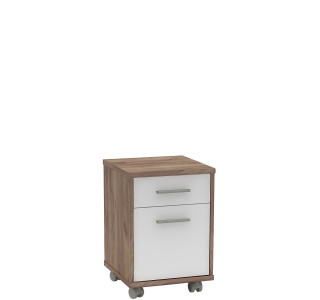 JOHAN 2 NEW kraft dunkel/biela 07, kontajner pod písací stôl