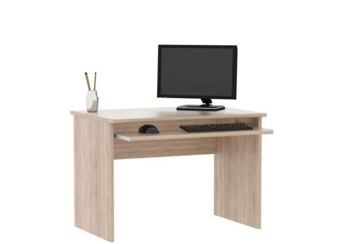 JOHAN 2 NEW dub sonoma/biela 02, kancelársky PC stôl