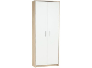 JOHAN 2 NEW dub sonoma/biela 05, kancelárska policová skriňa