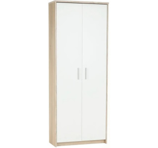 JOHAN 2 NEW dub sonoma/biela 05, kancelárska policová skriňa