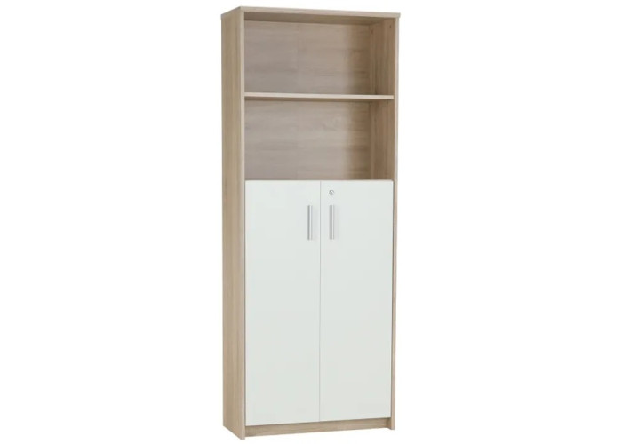 JOHAN 2 NEW dub sonoma/biela 10, kancelárska policová skriňa JOHAN 2 NEW dub sonoma/biela 10, kancelárska policová skriňa
