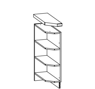 MODENA rijeka MD11/D20NZ, dolné rohové ukončenie v šírke 20 cm