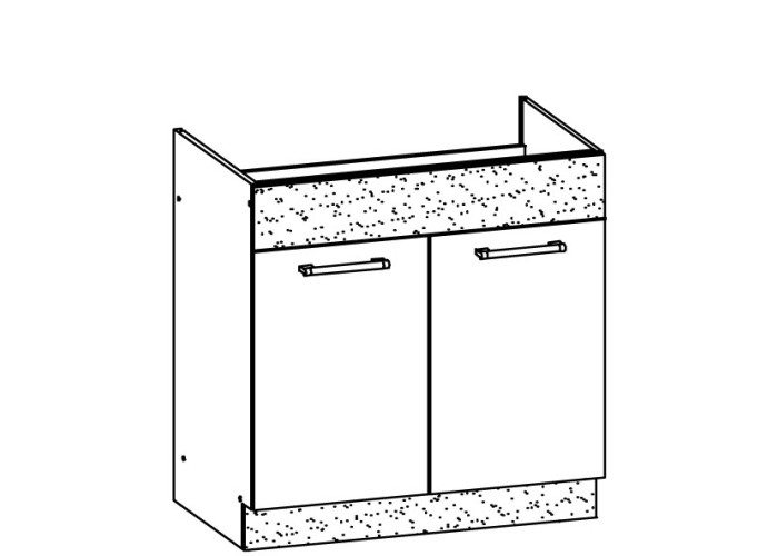 MODENA rijeka MD19/D80Z, dolná drezová skrinka v šírke 80 cm MODENA rijeka MD19/D80Z, dolná drezová skrinka v šírke 80 cm