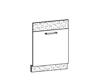MODENA biely lesk/grafit matný MD24, dvierka na umývačku riadu v šírke 60 cm
