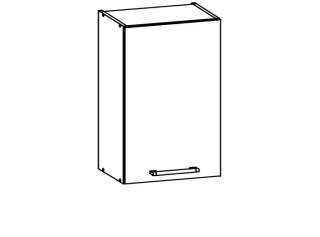 MODENA biely lesk/grafit matný MD04/G45, horná skrinka v šírke 45 cm