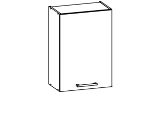 MODENA biely lesk/grafit matný MD05/G50, horná skrinka v šírke 50 cm