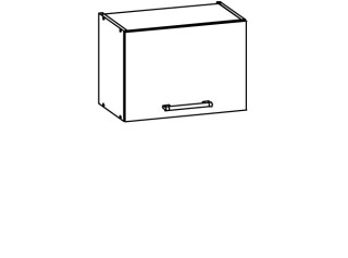 MODENA biely lesk/grafit matný MD06/G50o, horná výklopná skrinka v šírke 50 cm