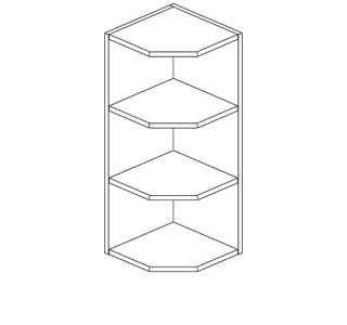 DELICJA dub messina D3, horné rohové ukončenie v šírke 30 cm
