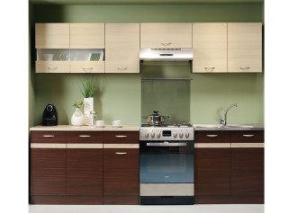 ELIZA 200/260 wenge/rijeka svetlá, kuchynská linka