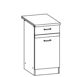 ELIZA EZ11/D40S1, dolná skrinka  so zásuvkou v šírke 40 cm