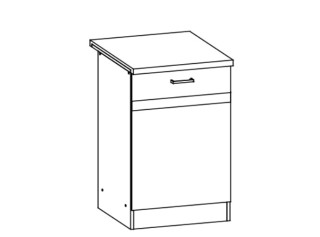 ELIZA EZ13/D50, dolná skrinka v šírke 50 cm