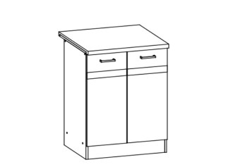 ELIZA EZ14/D60, dolná skrinka v šírke 60 cm