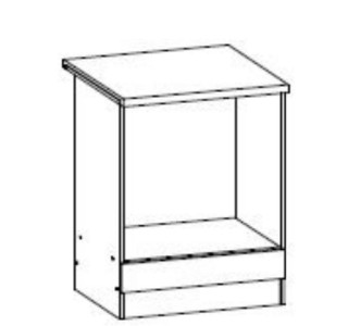 ELIZA EZ15/D60P, dolná skrinka na vstavaný sporák v šírke 60 cm