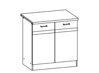 ELIZA EZ16/D80, dolná skrinka v šírke 80 cm