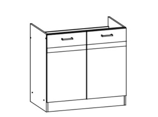 ELIZA EZ17/D80Z, dolná drezová skrinka v šírke 80 cm