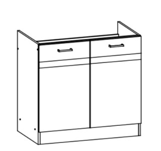 ELIZA EZ17/D80Z, dolná drezová skrinka v šírke 80 cm