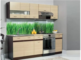 ELIZA 160/220 rijeka svetlá/dub wenge, kuchynská linka