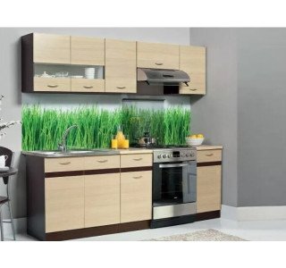 ELIZA 160/220 rijeka svetlá/dub wenge, kuchynská linka