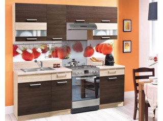 MODENA rijeka tmavá/rijeka svetlá 160/220, kuchynská linka