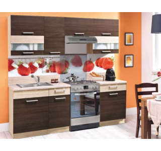 MODENA rijeka tmavá/rijeka svetlá 160/220, kuchynská linka