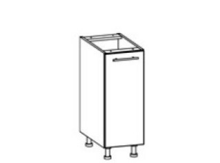 TIFFANY sivý lesk T14/D30, dolná skrinka v šírke 30 cm