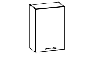 TIFFANY sivý lesk T05/G50, horná skrinka v šírke 50 cm