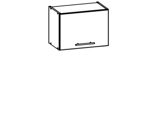 TIFFANY sivý lesk T06/G50o, horná výklopná skrinka v šírke 50 cm