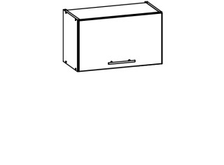 TIFFANY sivý lesk T07/G60o, horná výklopná skrinka v šírke 60 cm