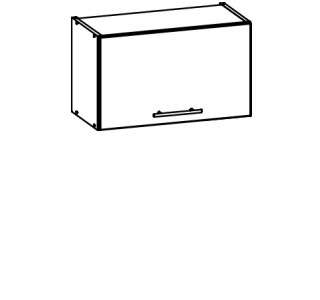 TIFFANY sivý lesk T07/G60o, horná výklopná skrinka v šírke 60 cm