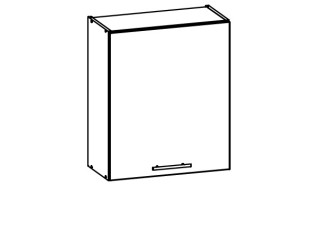 TIFFANY sivý lesk T08/G60, horná skrinka v šírke 60 cm