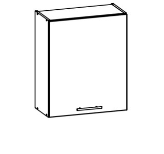 TIFFANY sivý lesk T08/G60, horná skrinka v šírke 60 cm