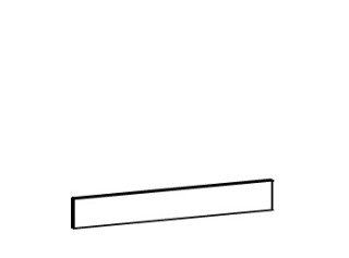 TIFFANY T31, predný sokel na spodné skrinky v dĺžke 200 cm a výške 10 cm