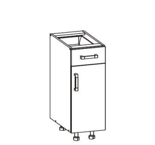 HAMPER dub lancelot D1S30, dolná skrinka so zásuvkou v šírke 30 cm