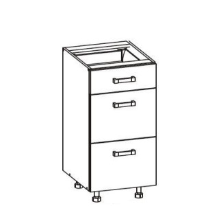 HAMPER dub lancelot D3S40, dolná zásuvková skrinka v šírke 40 cm