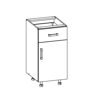 HAMPER dub lancelot D1S40, dolná skrinka so zásuvkou v šírke 40 cm