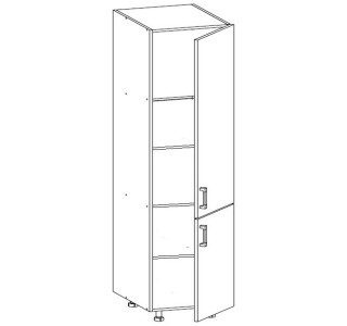 HAMPER dub lancelot D60/207, vysoká skrinka v šírke 60 cm a výške 207 cm